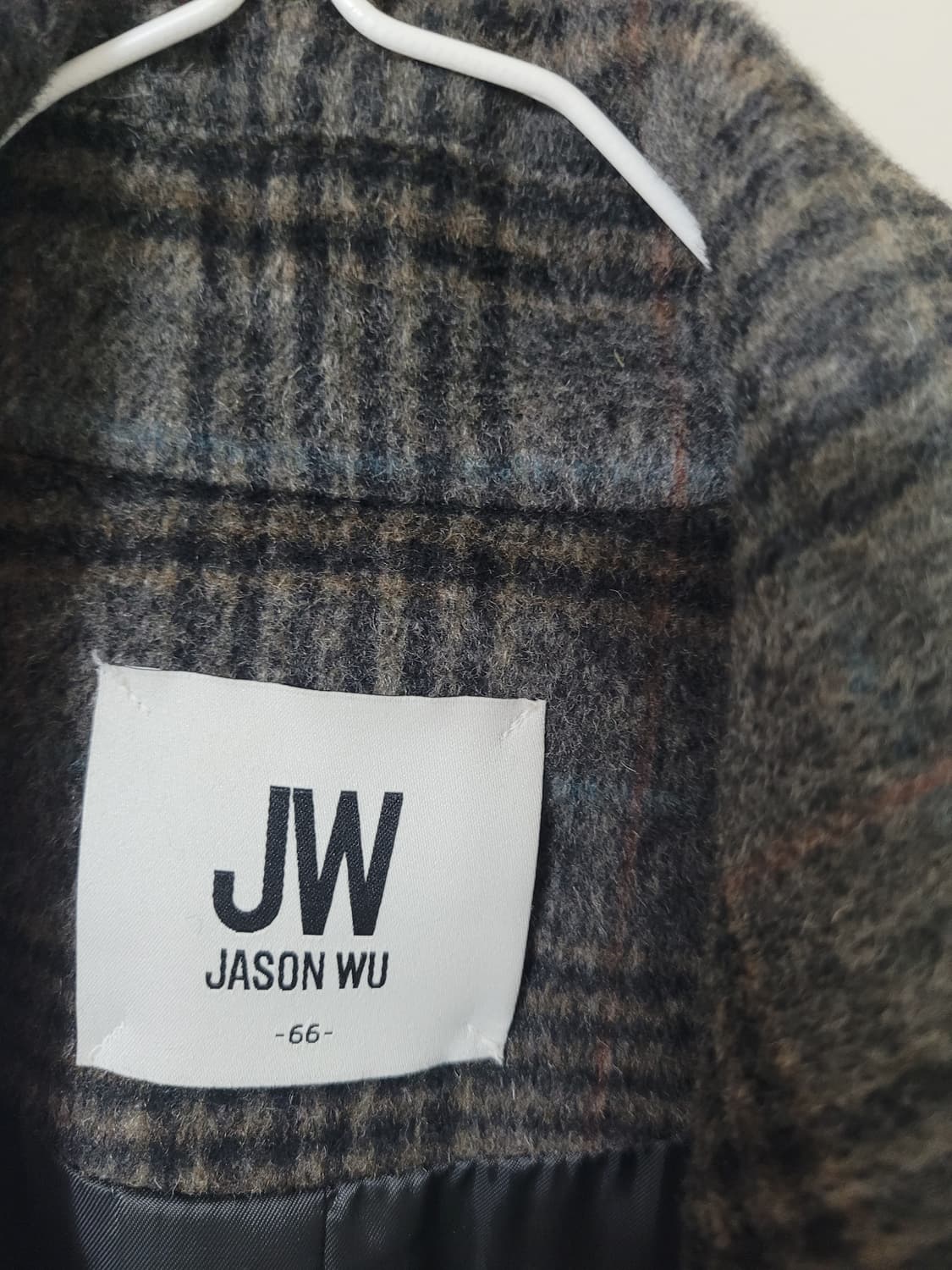 제이슨우 체크 롱코트 상품이미지3