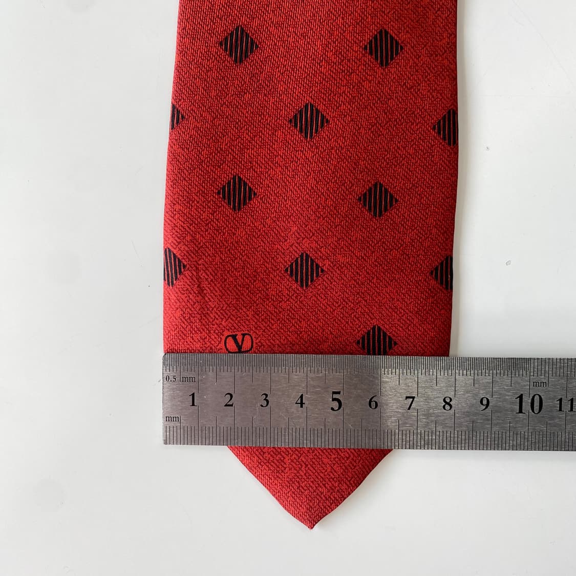 발렌티노(VALENTINO) 심플로고 정품 명품 넥타이 7.8cm 상품이미지8