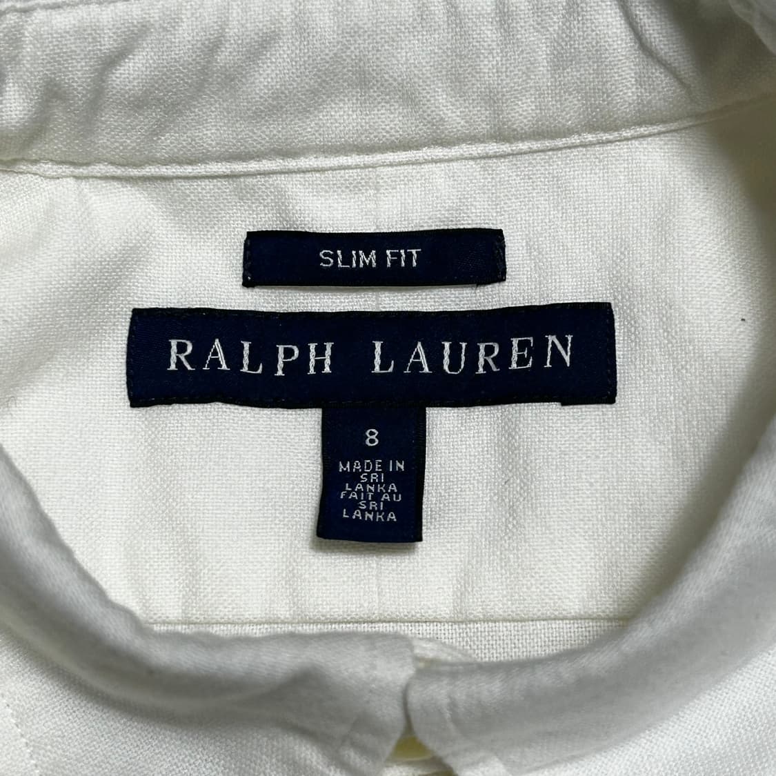 8 랄프로렌 여성용 슬림핏 화이트 코튼 셔츠 상품이미지4