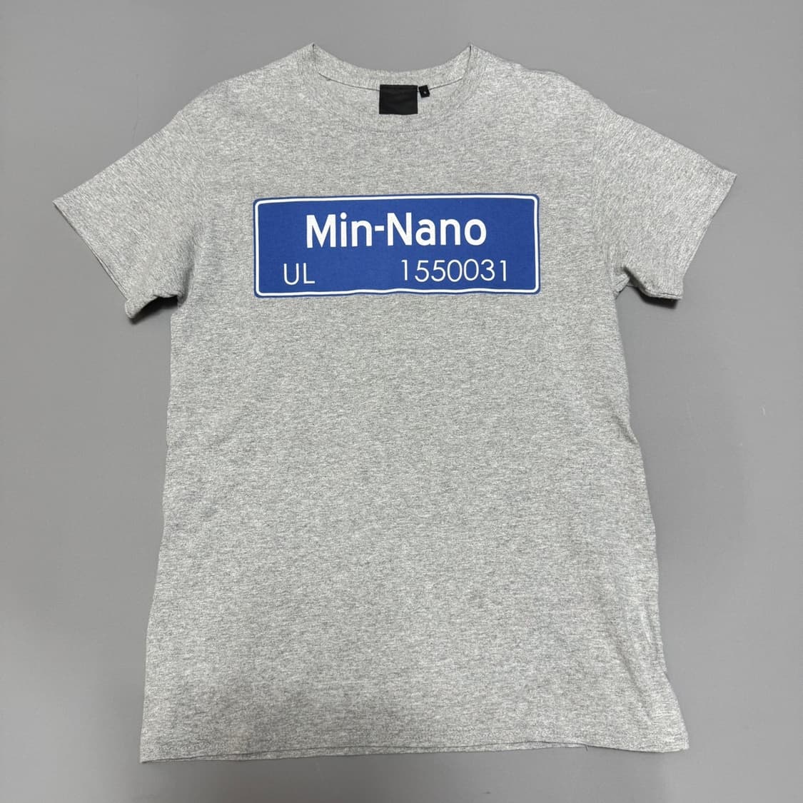 BEAMS T x MINNANO 멜란지 양면 로고 프린트 코튼 반팔 상품이미지6