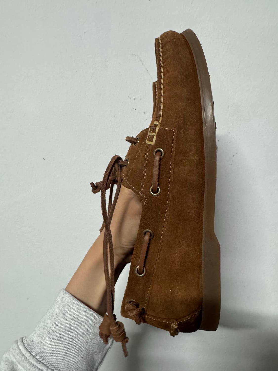 김원중 폴로 랄프로렌 스웨이드 보트 슈즈 , 로퍼 9.5D 브라운 상품이미지3