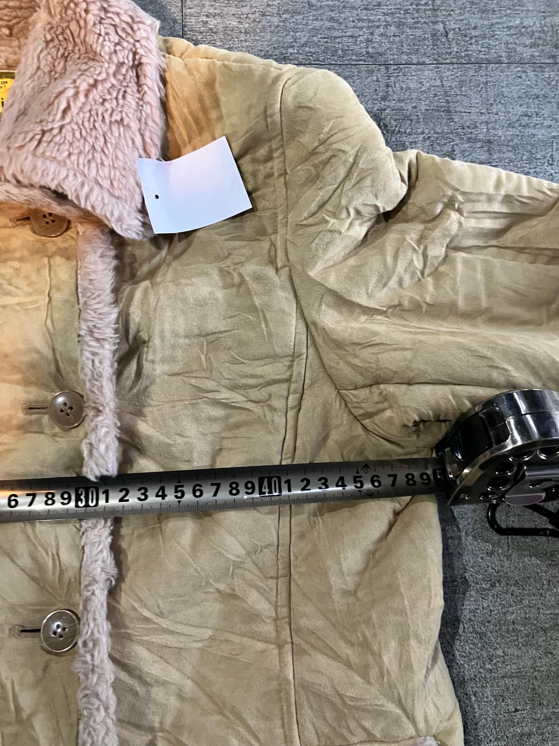 일본빈티지 Agirls 하구미모리걸 달천깔페어리 무스탕 양털자켓 상품이미지2