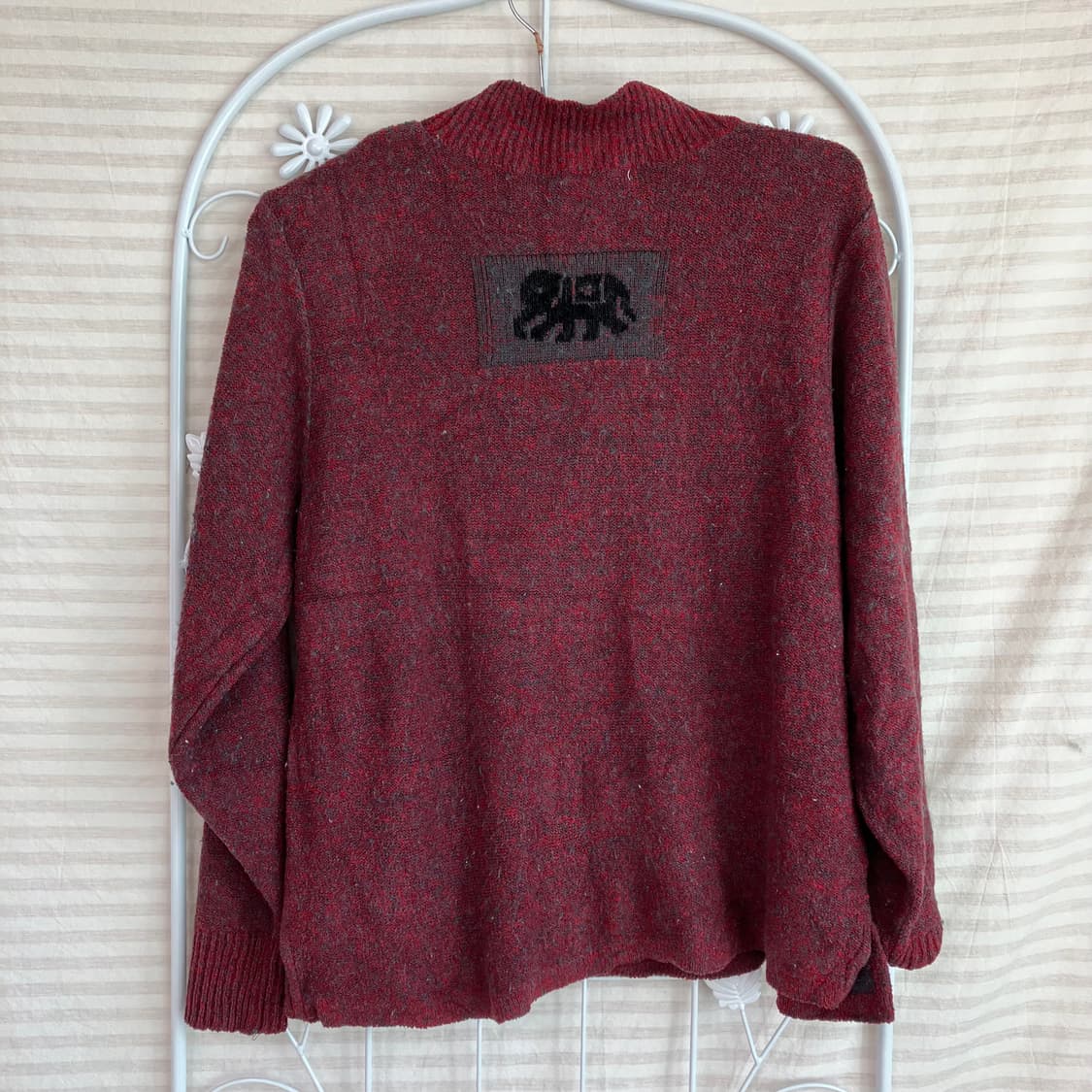 빈티지 레드 엘리펀트 폴라니트 y2k 스트릿 갸루 펑키 일본빈티지654  상품이미지2