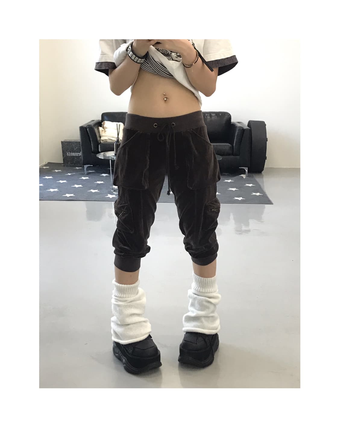Jpn Y2k Velvet pants 상품이미지1