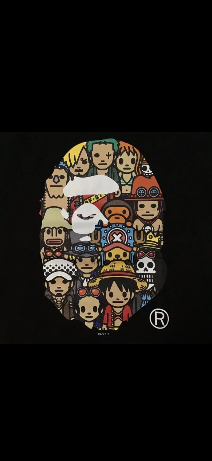 베이프 X 원피스 콜라보 한정 아크릴 카드케이스 키홀더 OS 상품이미지5