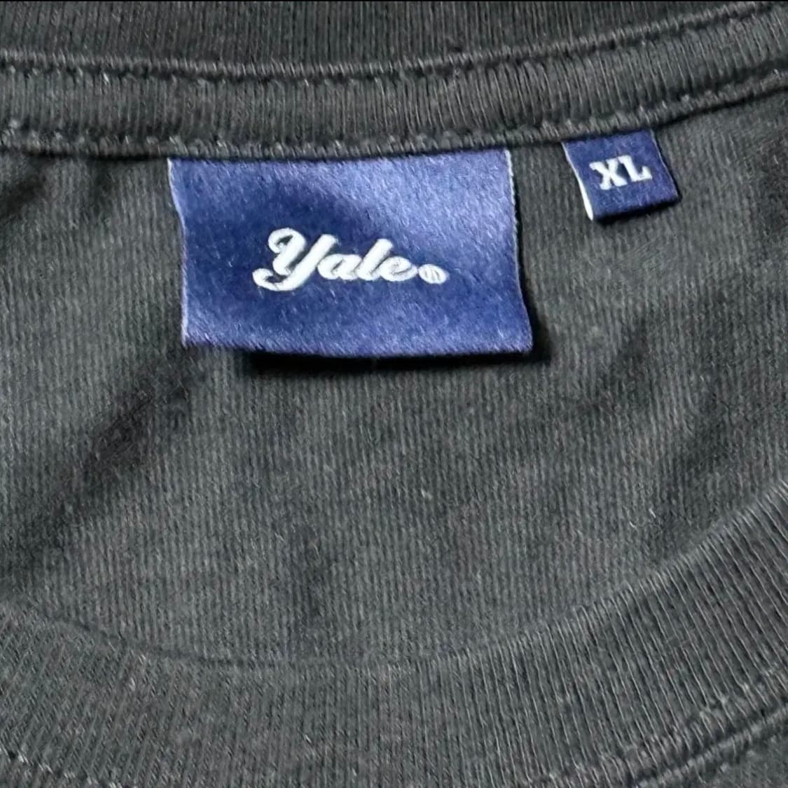 예일 스몰 로고 블랙 티셔츠 XL 상품이미지2