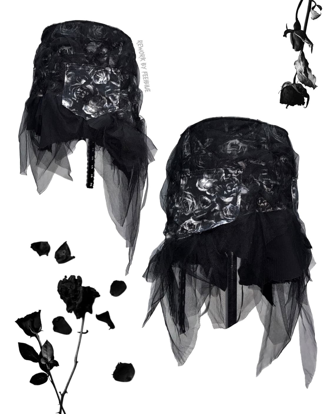 FEELBLUE REWORK 023 – Eclipse Rose Skirt 상품이미지6