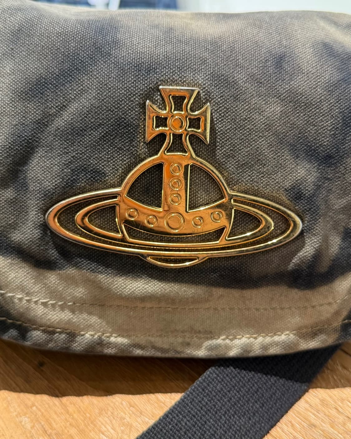 비비안웨스트우드 브라운 에지웨어 로드 코튼 숄더백 상품이미지7