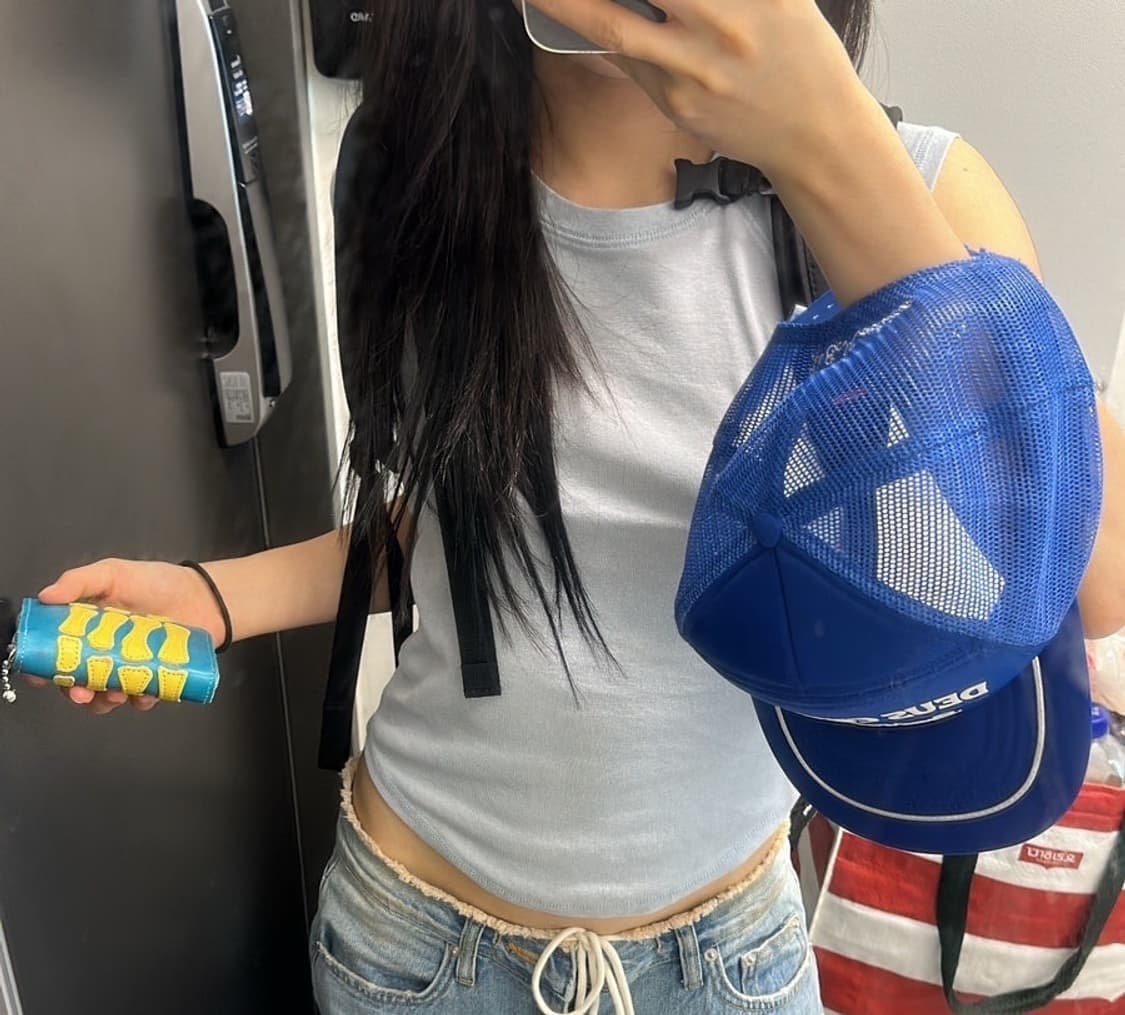basic tee 스카이 블루 슬리브리스 상품이미지1
