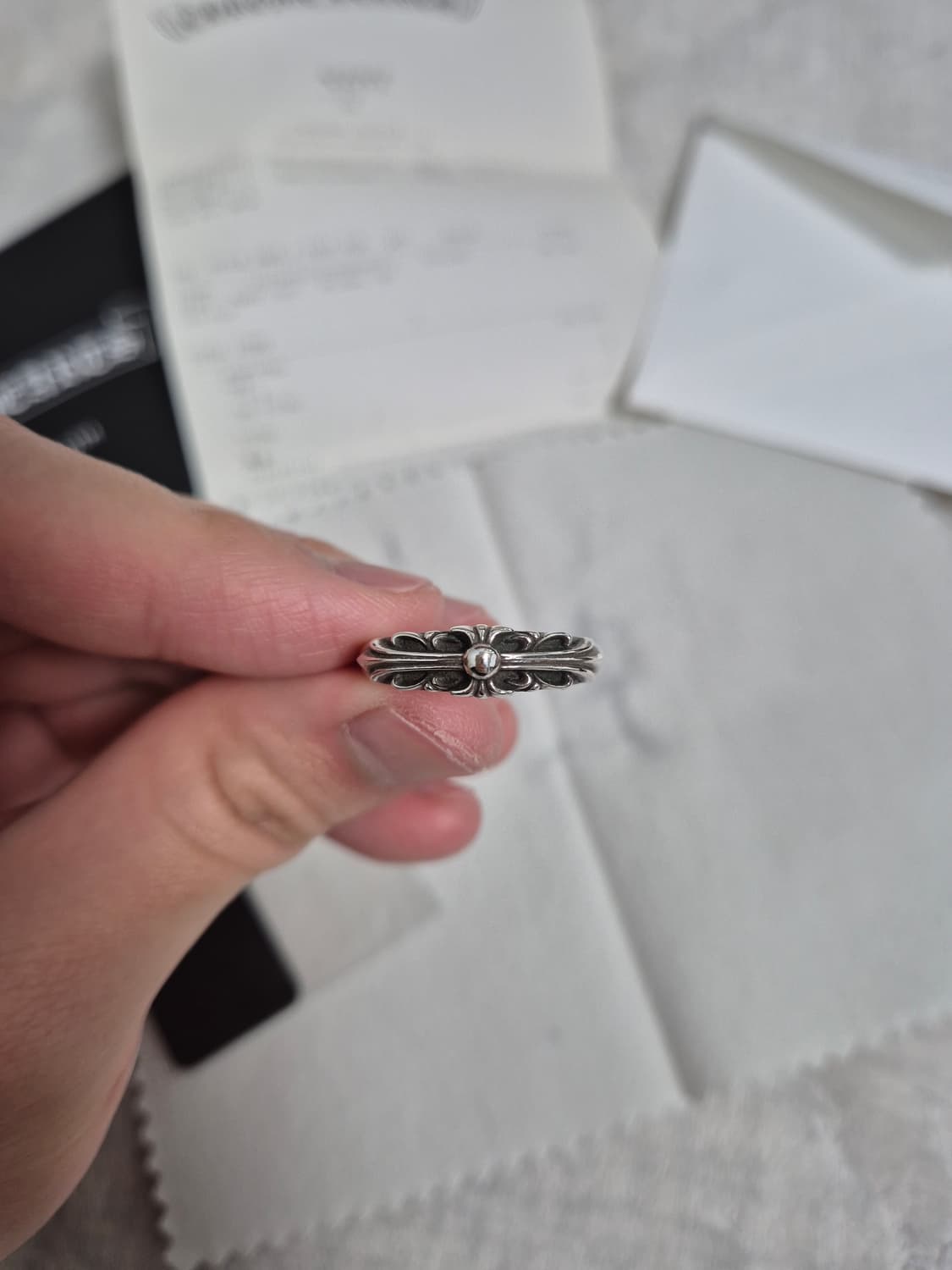 크롬하츠 베이비 플로랄 링 US9 상품이미지1