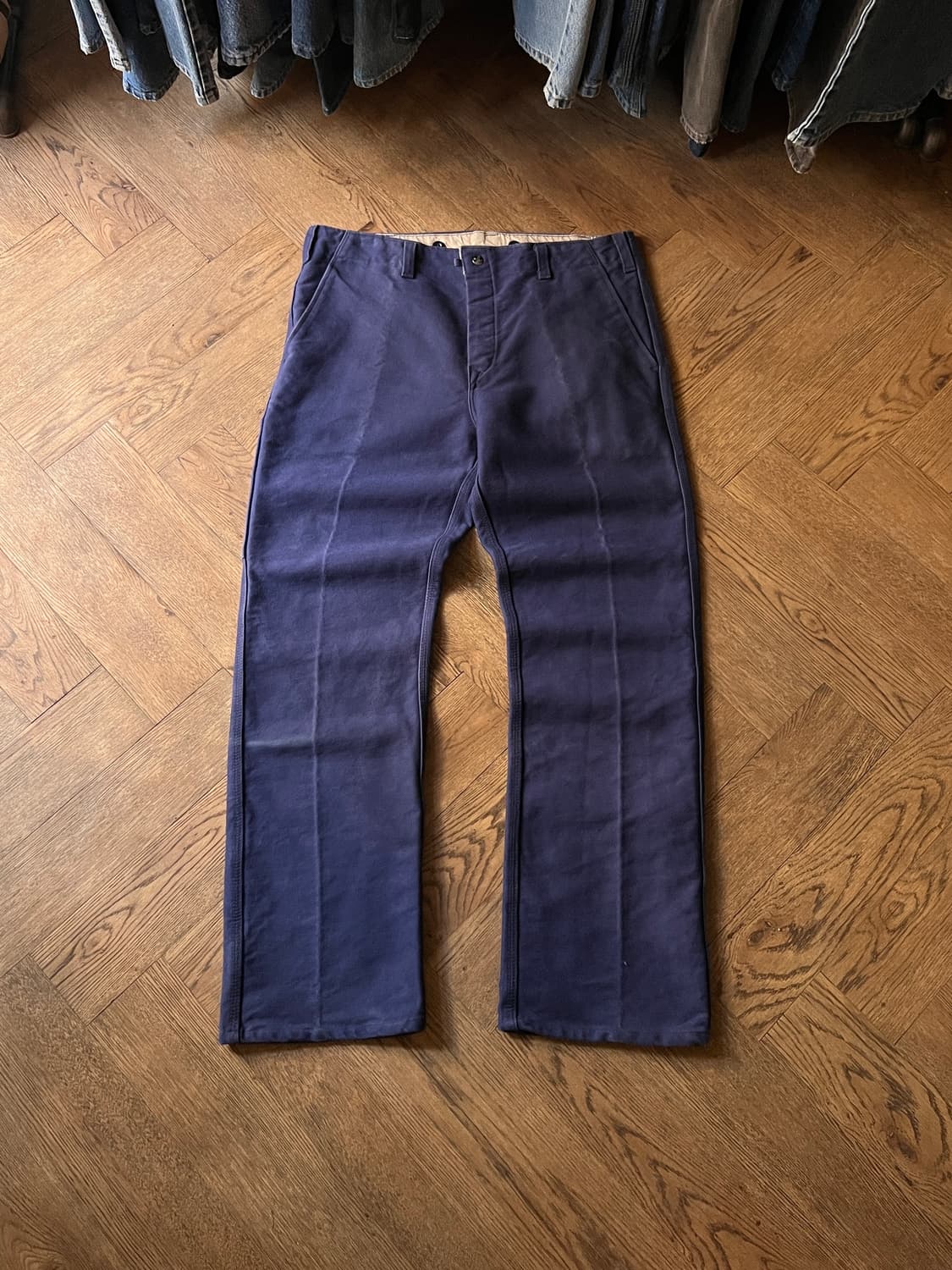 [36]90's Rofa사 빈티지 워싱 몰스킨 프렌치 워크 팬츠 상품이미지1