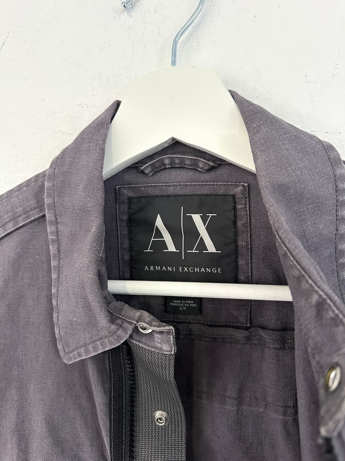 알마니 익스체인지 비대칭 포켓 투웨이 집업 자켓 상품이미지7