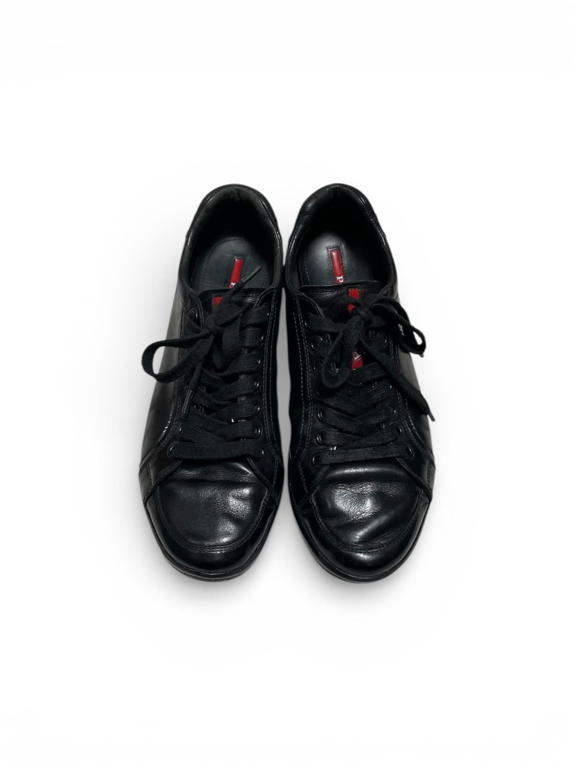 265) 프라다 스포츠 레더 가죽 스니커즈 신발 상품이미지3