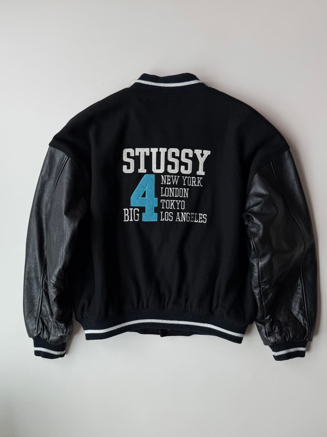 90s 스투시 BIG4 바시티 자켓 상품이미지3