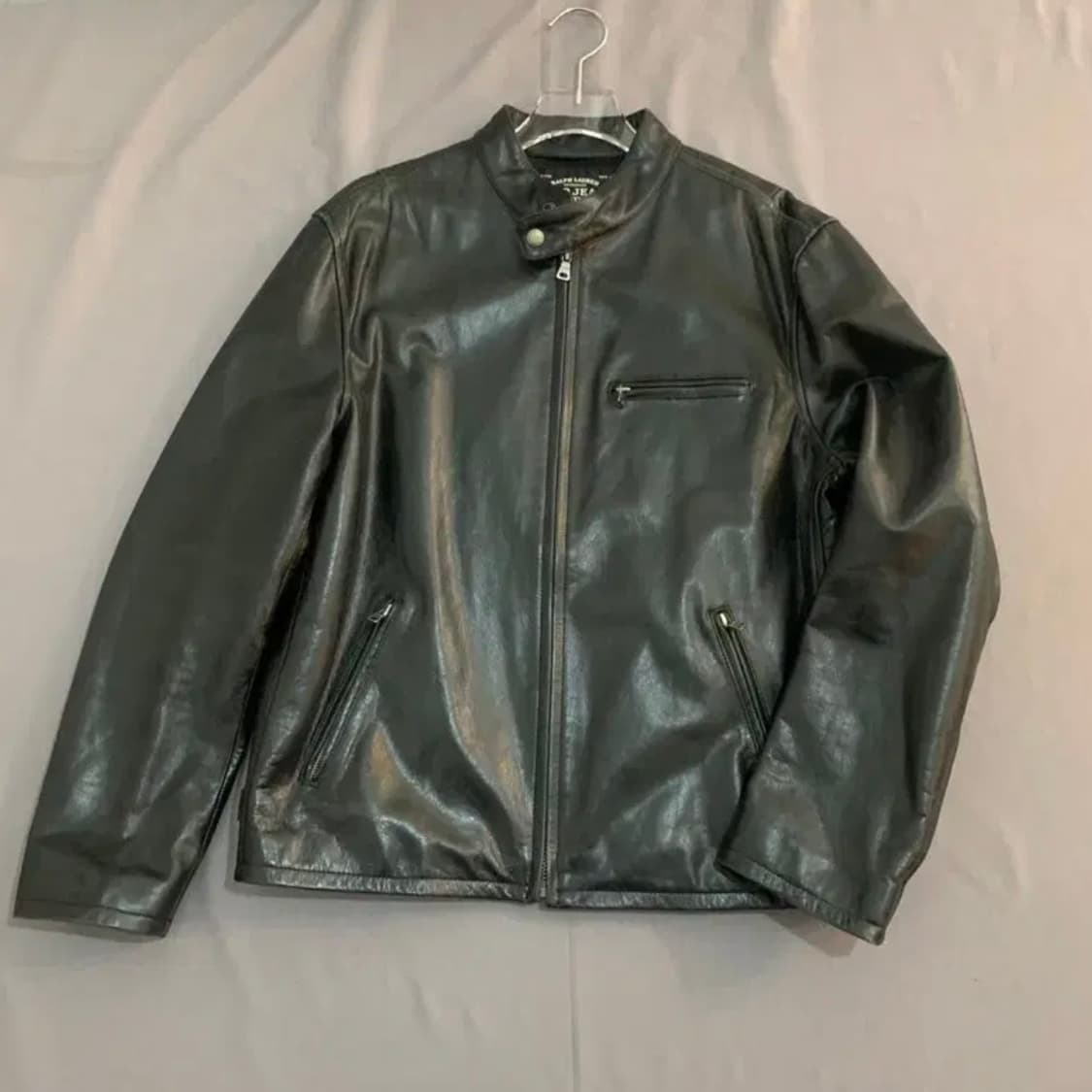 L 폴로랄프로렌 송아지 가죽 레더 싱글 라이더 자켓 상품이미지1