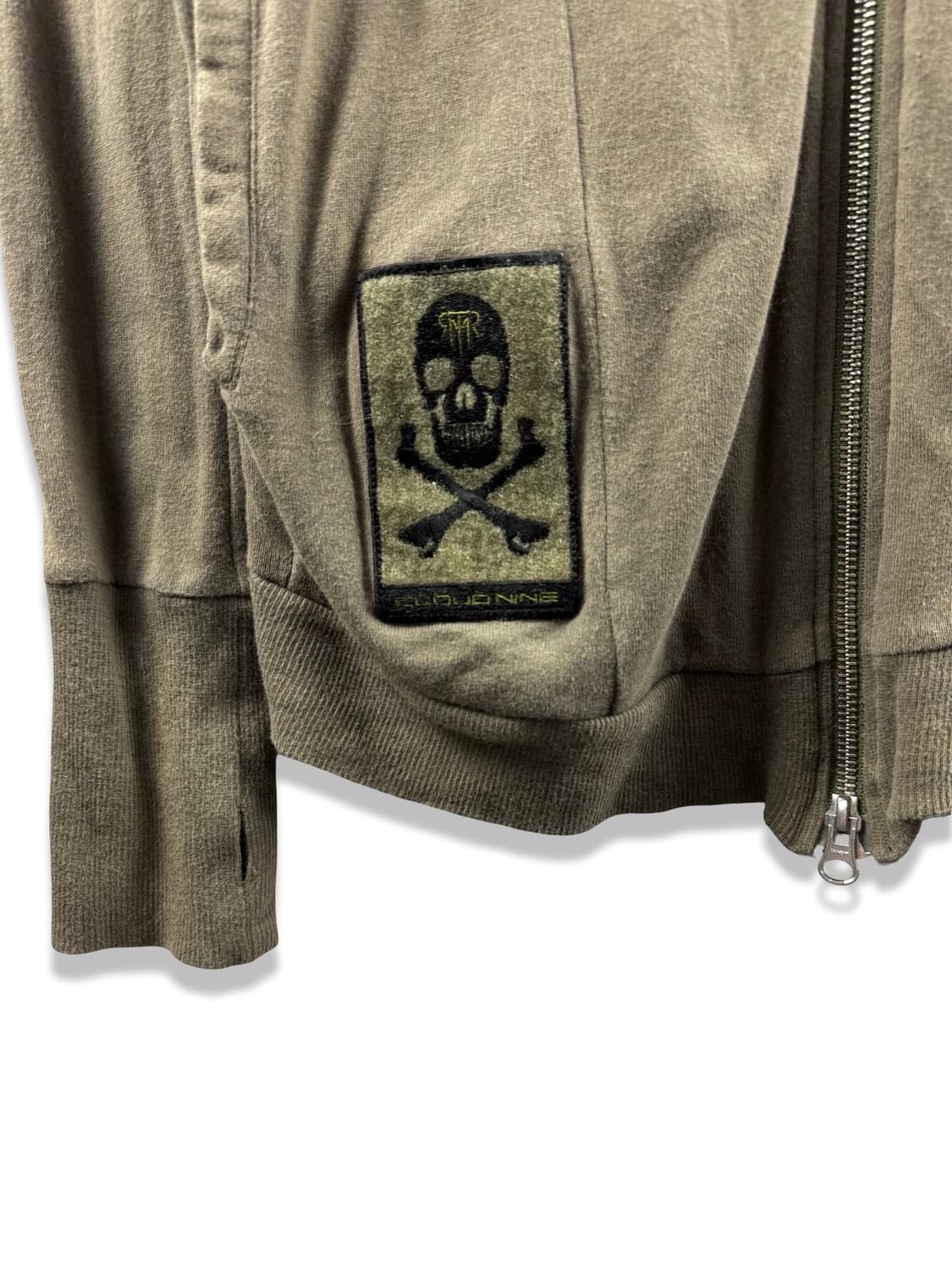 JPN 스컬패치 밀리터리 후드집업2705 상품이미지4