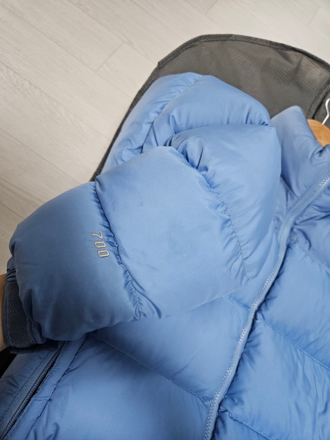 노스페이스 눕시 켄달제너 스카이블루 M 상품이미지6