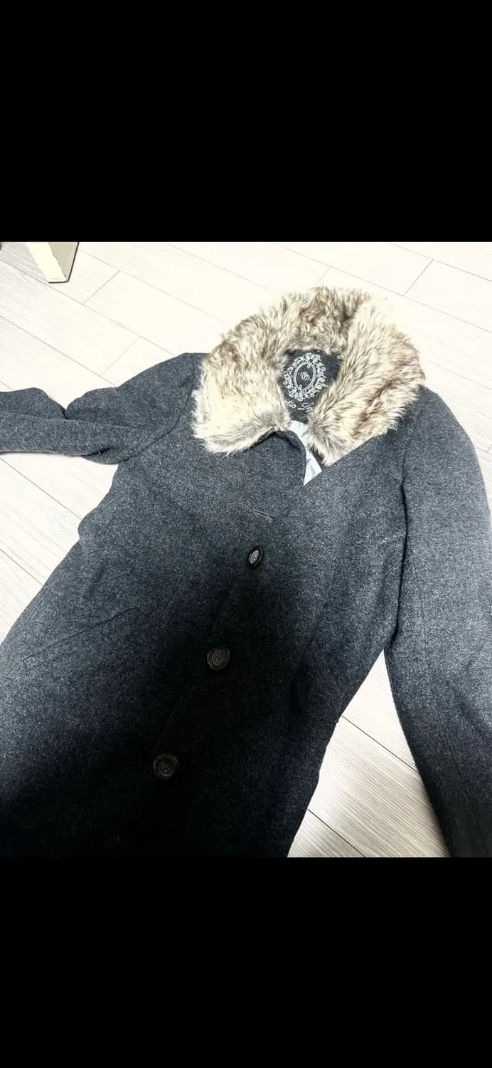 빈티지 일녀 히메갸루 코드 퍼후드 단추 버튼 패딩 y2k 양산형지뢰계 상품이미지1