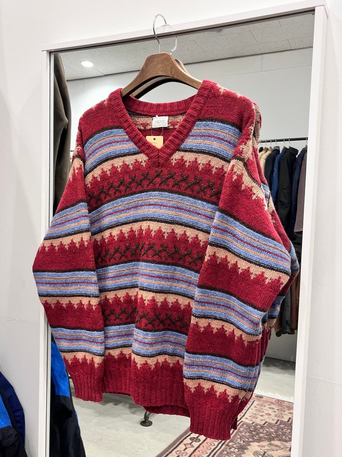 Benetton 베네통 노르딕 울 니트 상품이미지3