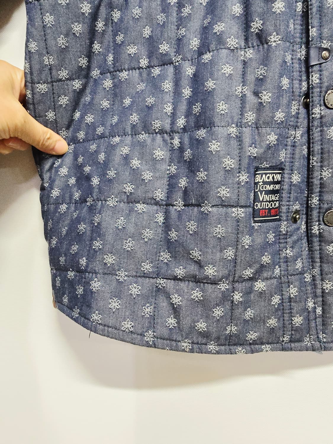 블랙야크 코듀로이 패치 퀼팅 셔츠 자켓 상품이미지3