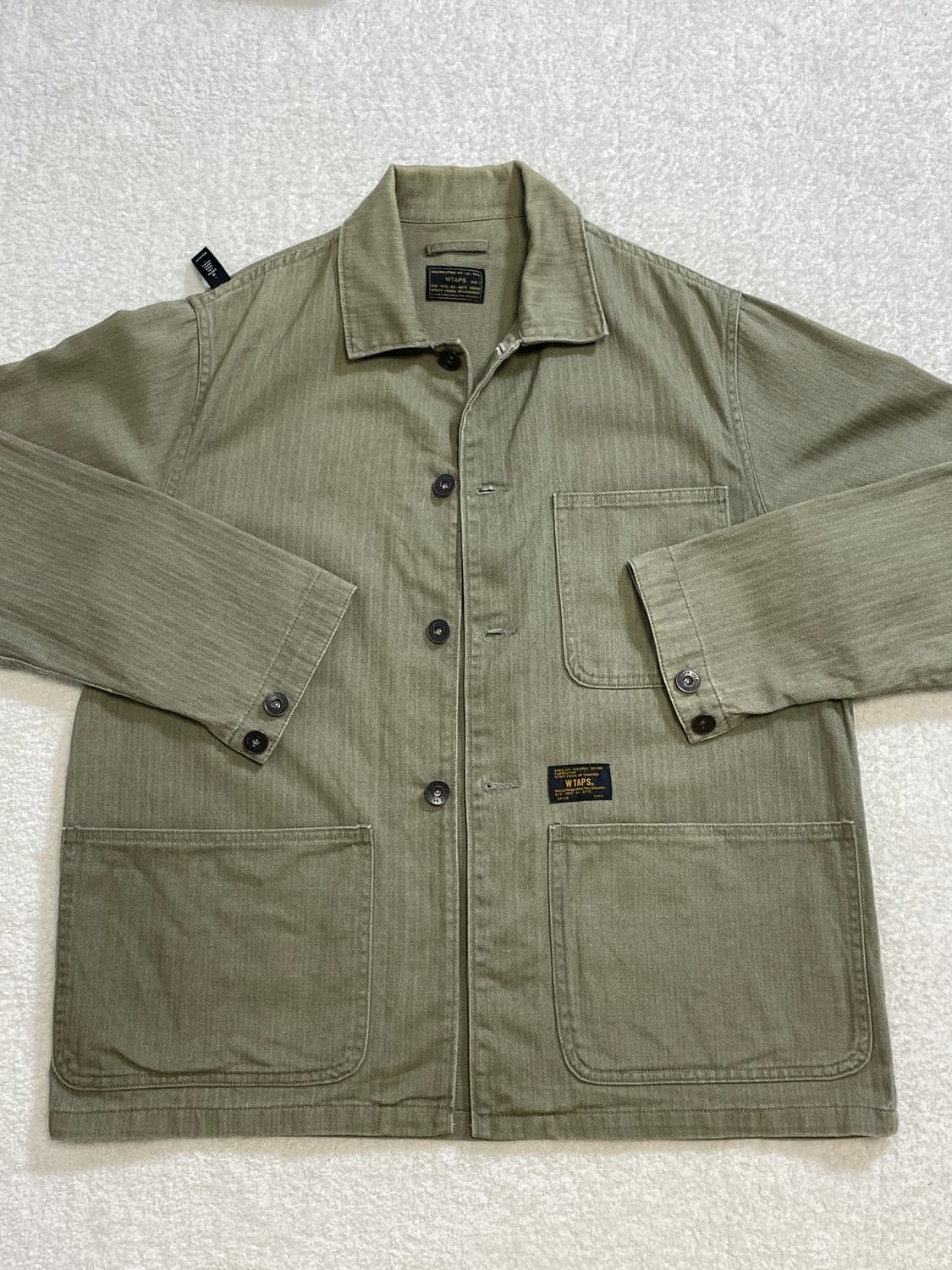 더블탭스 코튼 헤링본 자켓 상품이미지6