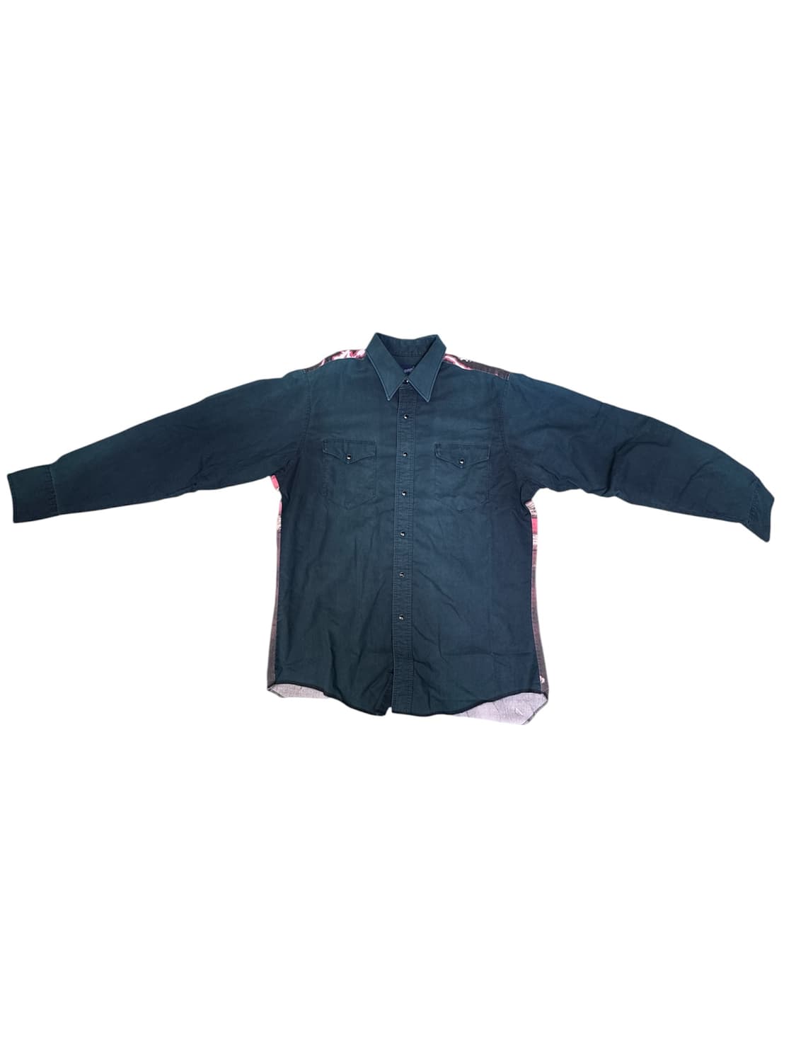 빈티지 90s 랭글러 Wrangler 롱혼 웨스턴 셔츠 그린 XL 상품이미지2