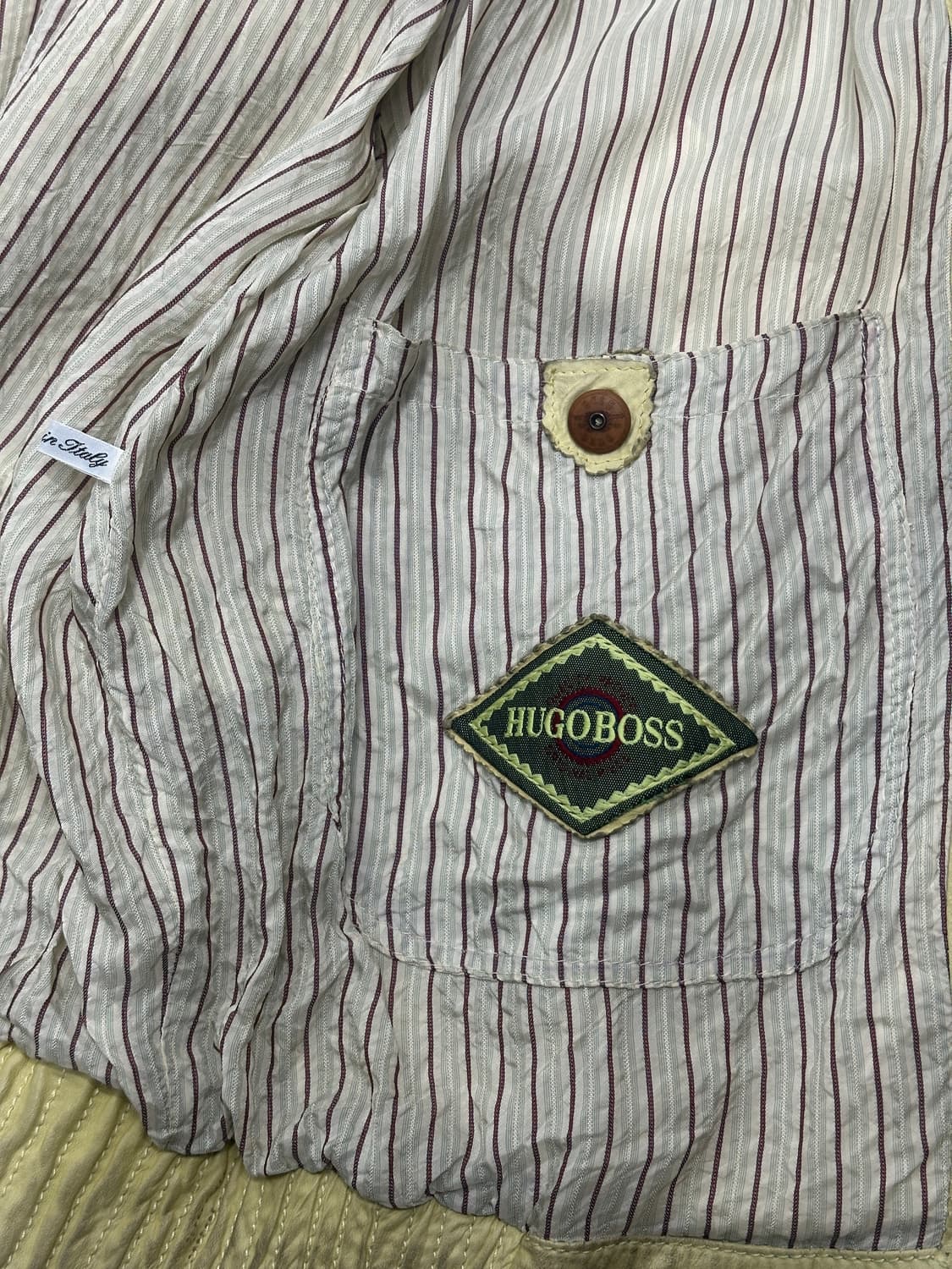 80s HUGO BOSS 레더 트러커 자켓 XL 상품이미지8