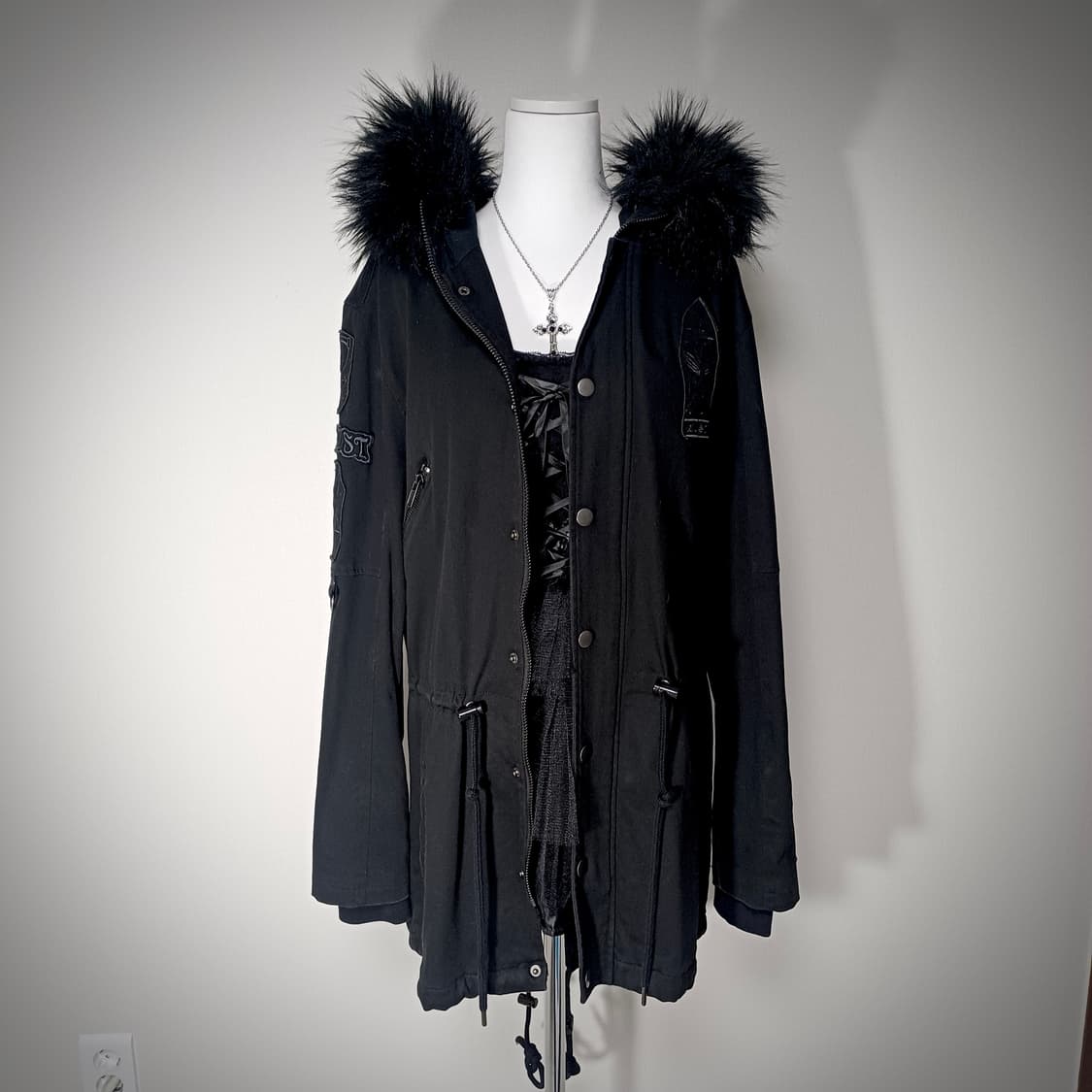 Killstar 고딕 고스펑크 해골 야상 상품이미지1