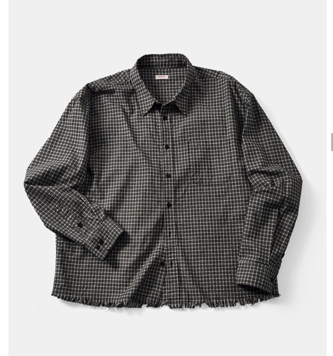 테이크이지 크롭 체크셔츠s 상품이미지1