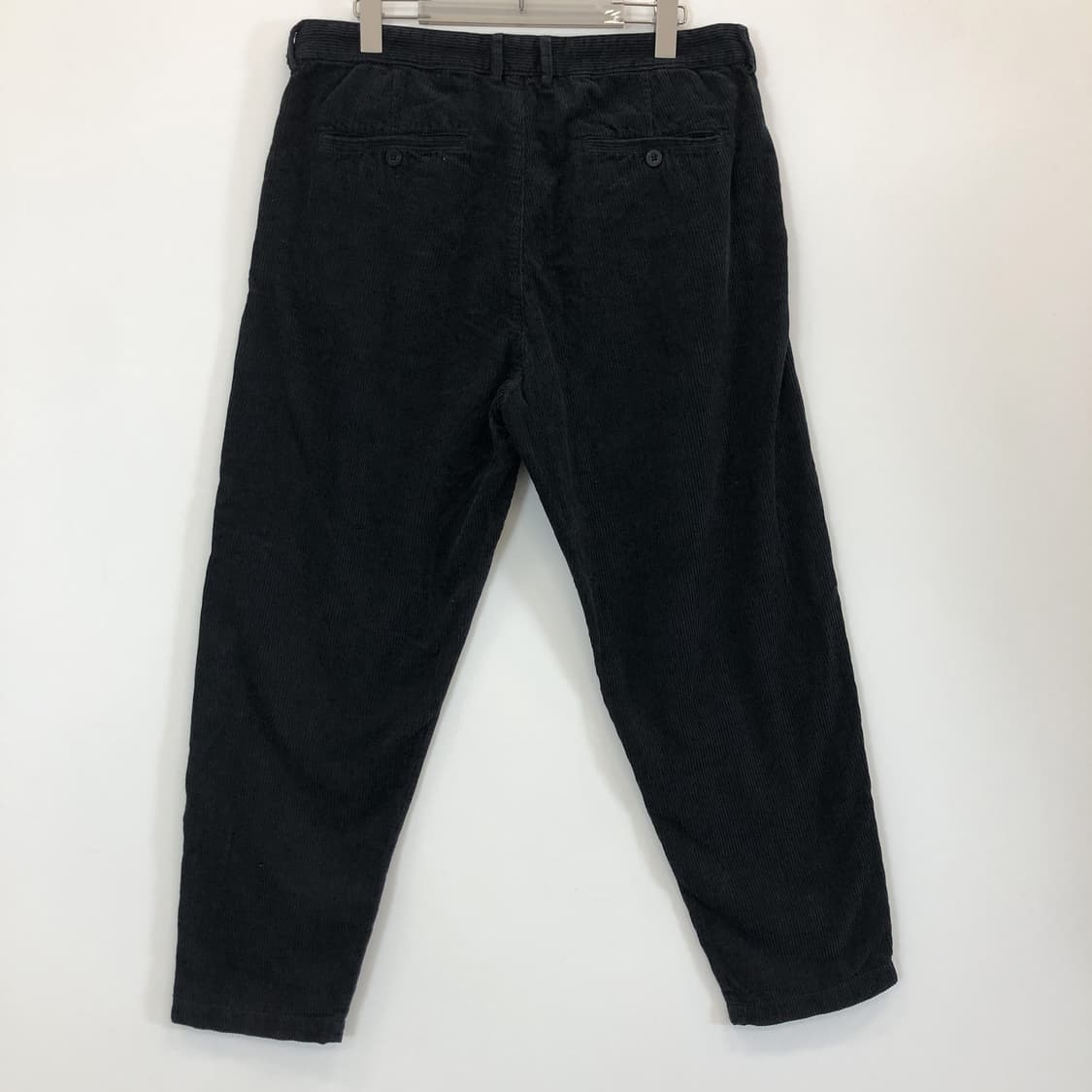 자라 코듀로이 팬츠 34 인치 블랙  상품이미지3