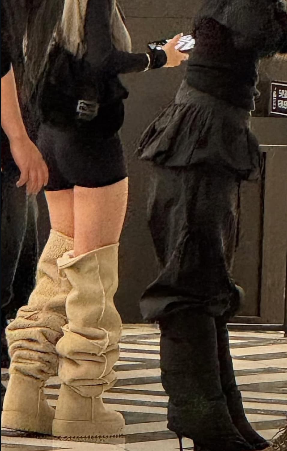 YELLO 옐로 베이지 부츠 상품이미지7