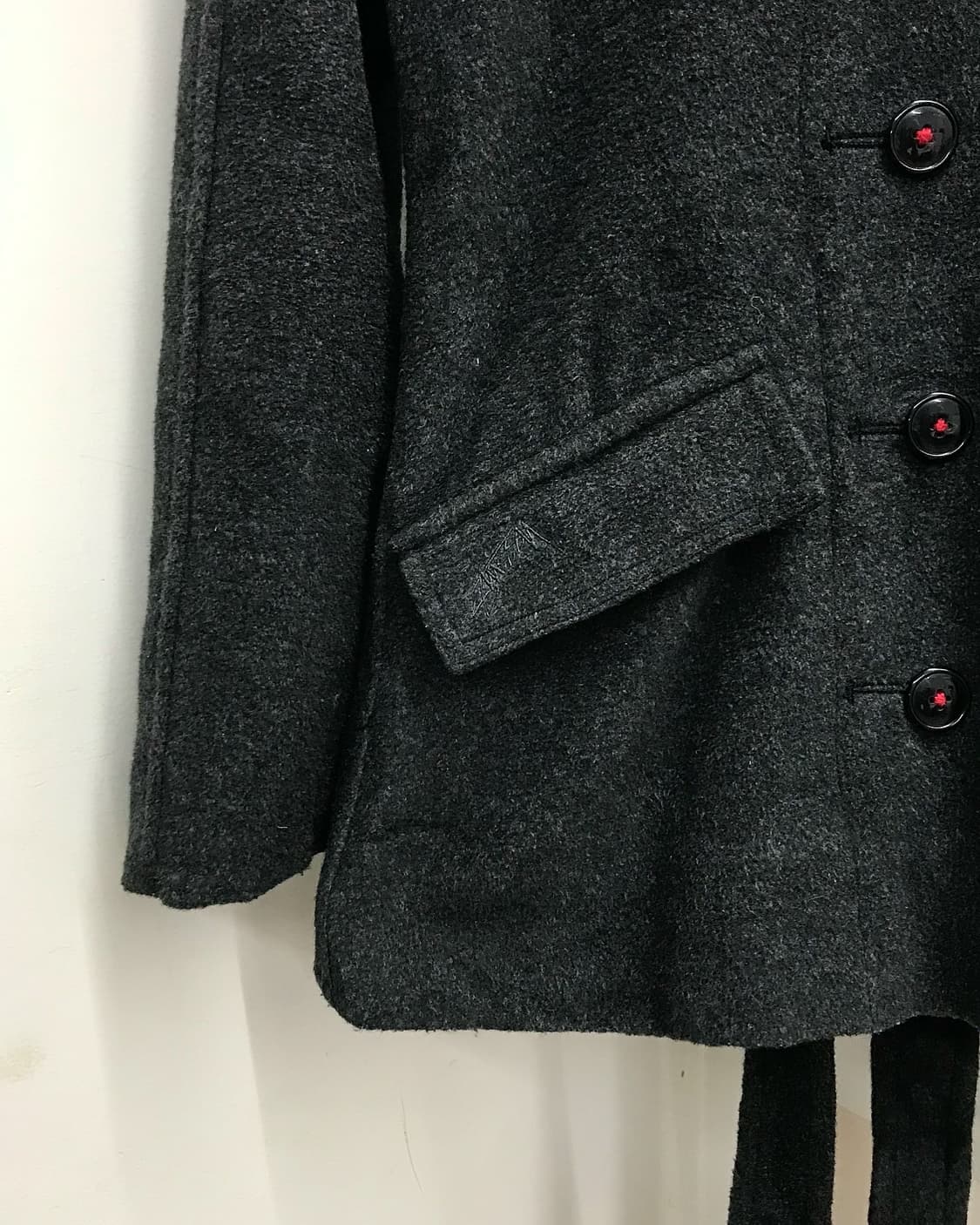 스투시 로고 울 더블 피코트 상품이미지4