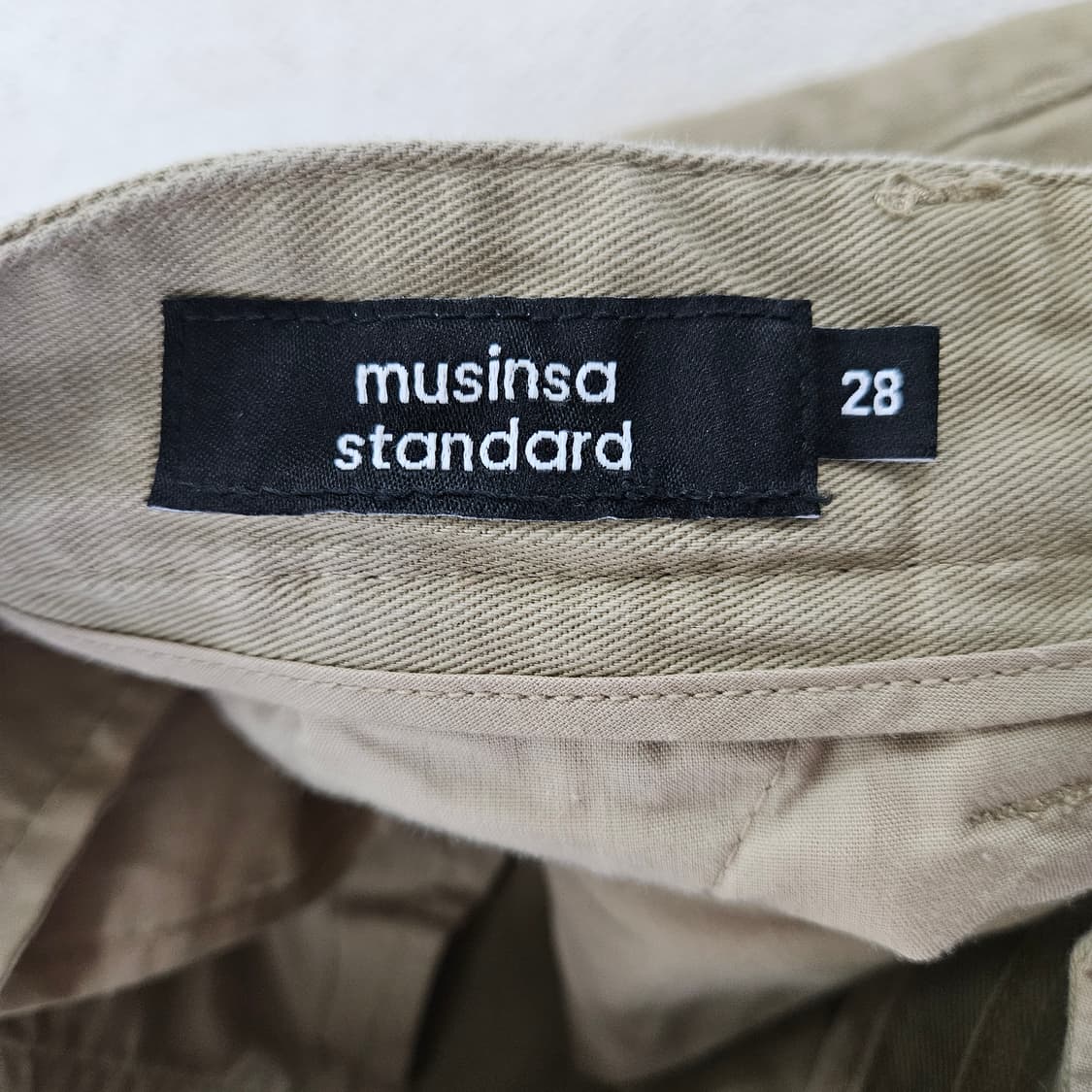 [28] 무신사 원턱 면 치노 팬츠 0114YH1 상품이미지3