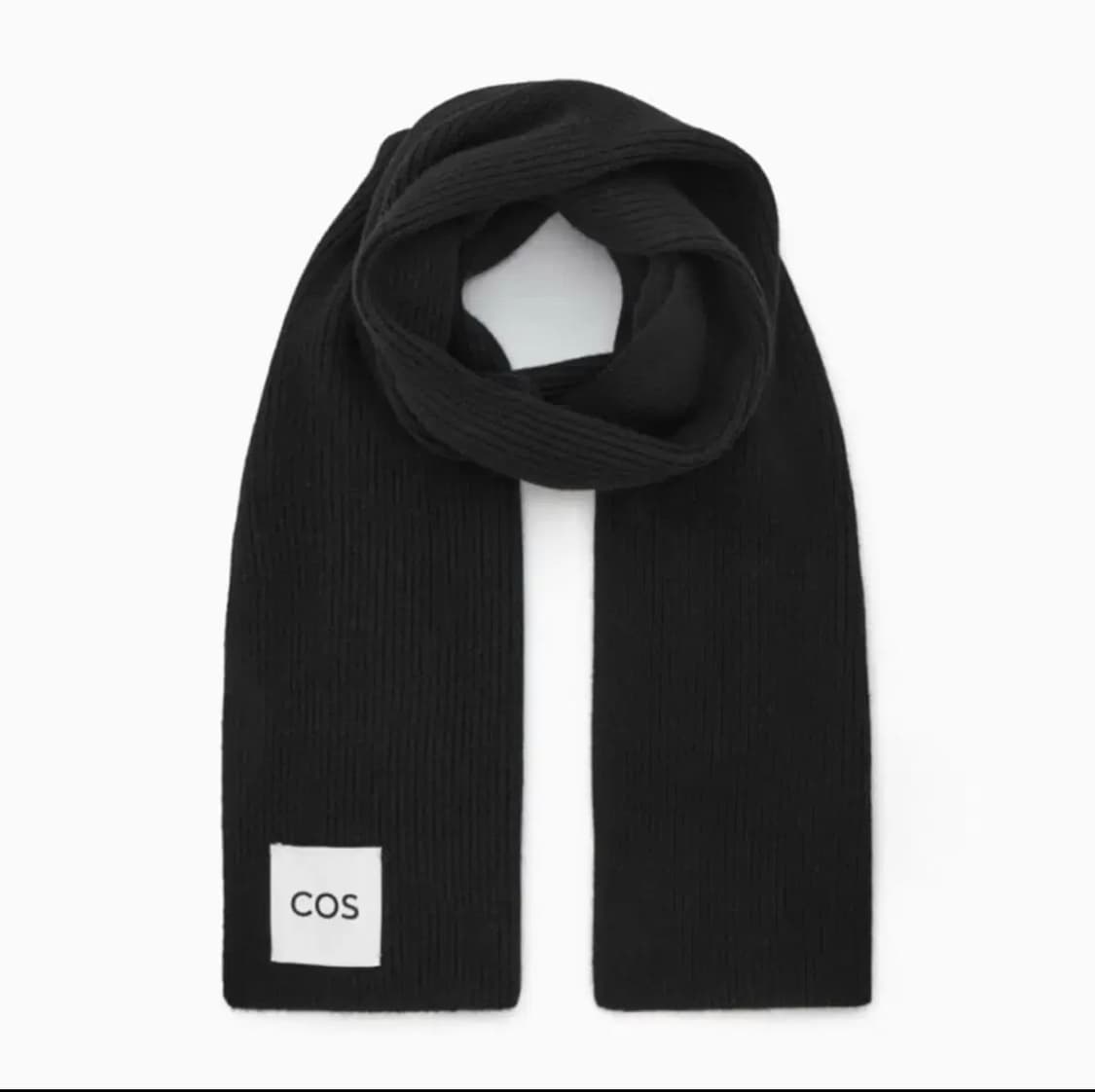 COS 울 블렌드 머플러 블랙 상품이미지1