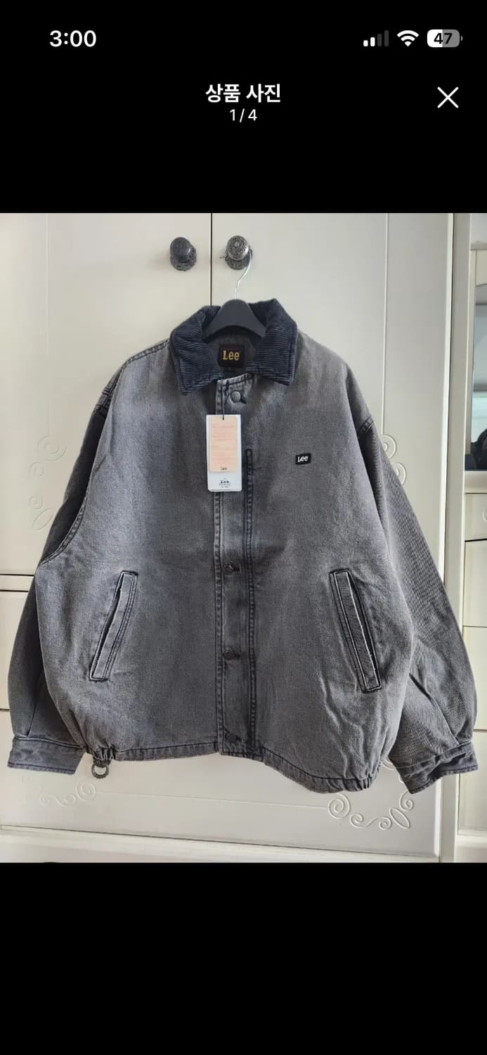 (텍있음)Lee 데님점퍼 새상품 상품이미지1