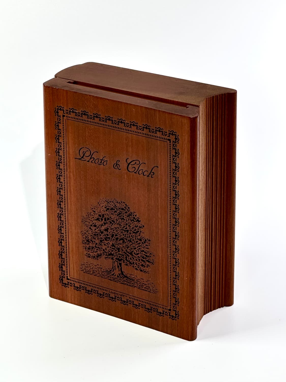일본 빈티지 월넛 우드 북 커버 디자인 시계 액자 상품이미지8