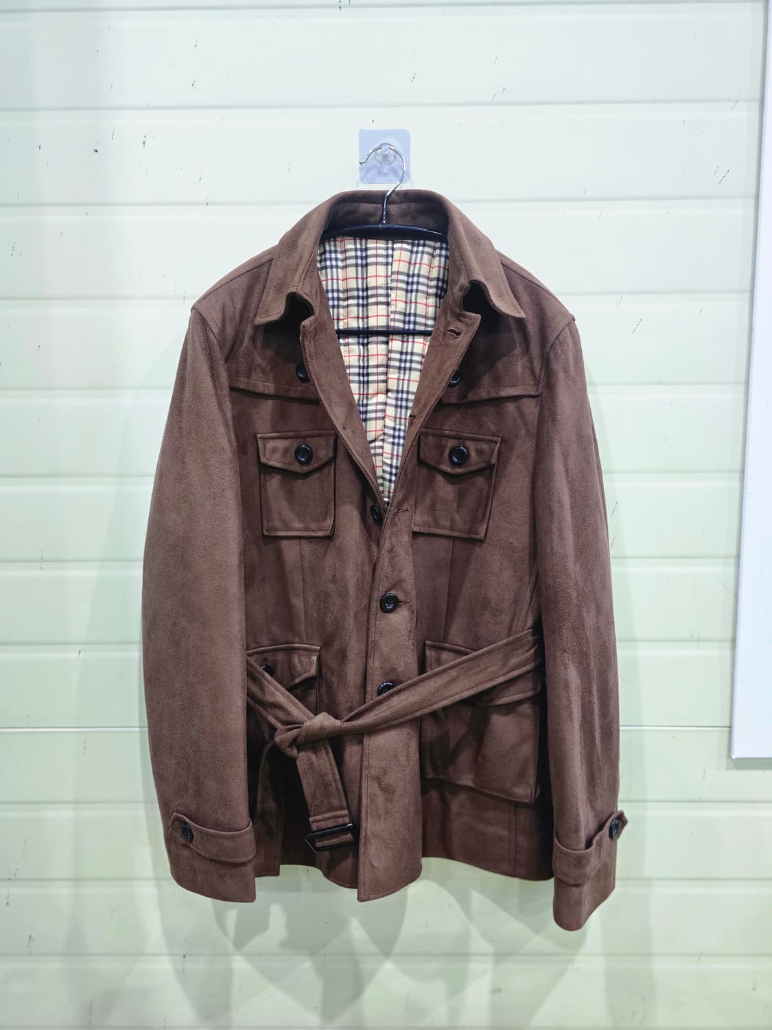 스웨이드 벨티드 자켓 브라운 상품이미지7