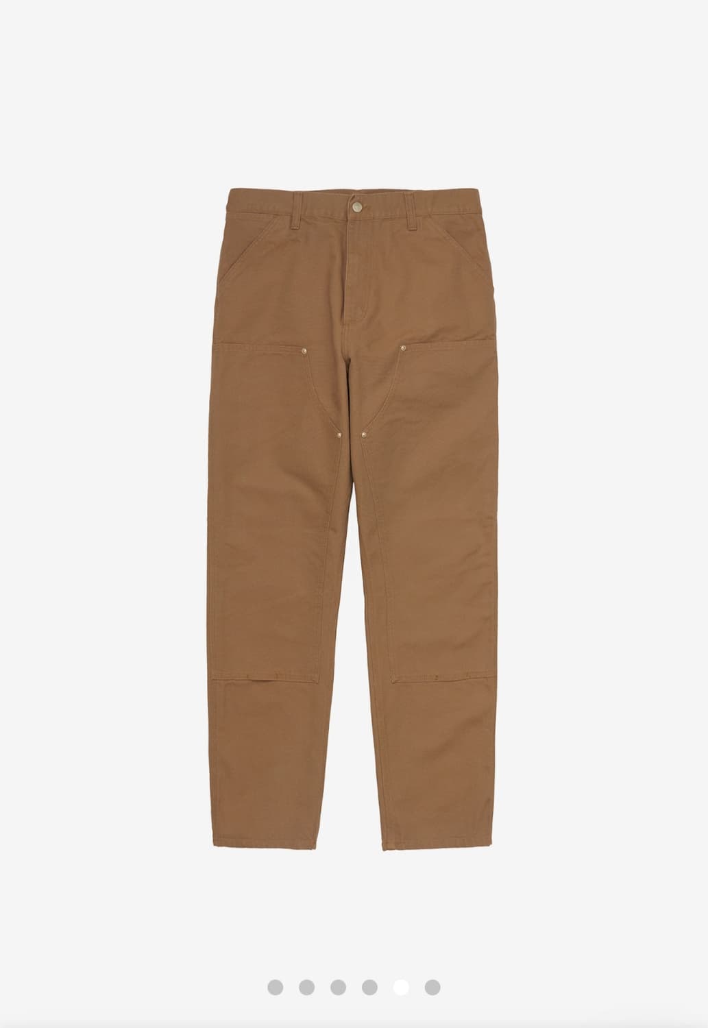 칼하트WIP 더블니 팬츠 브라운 상품이미지2
