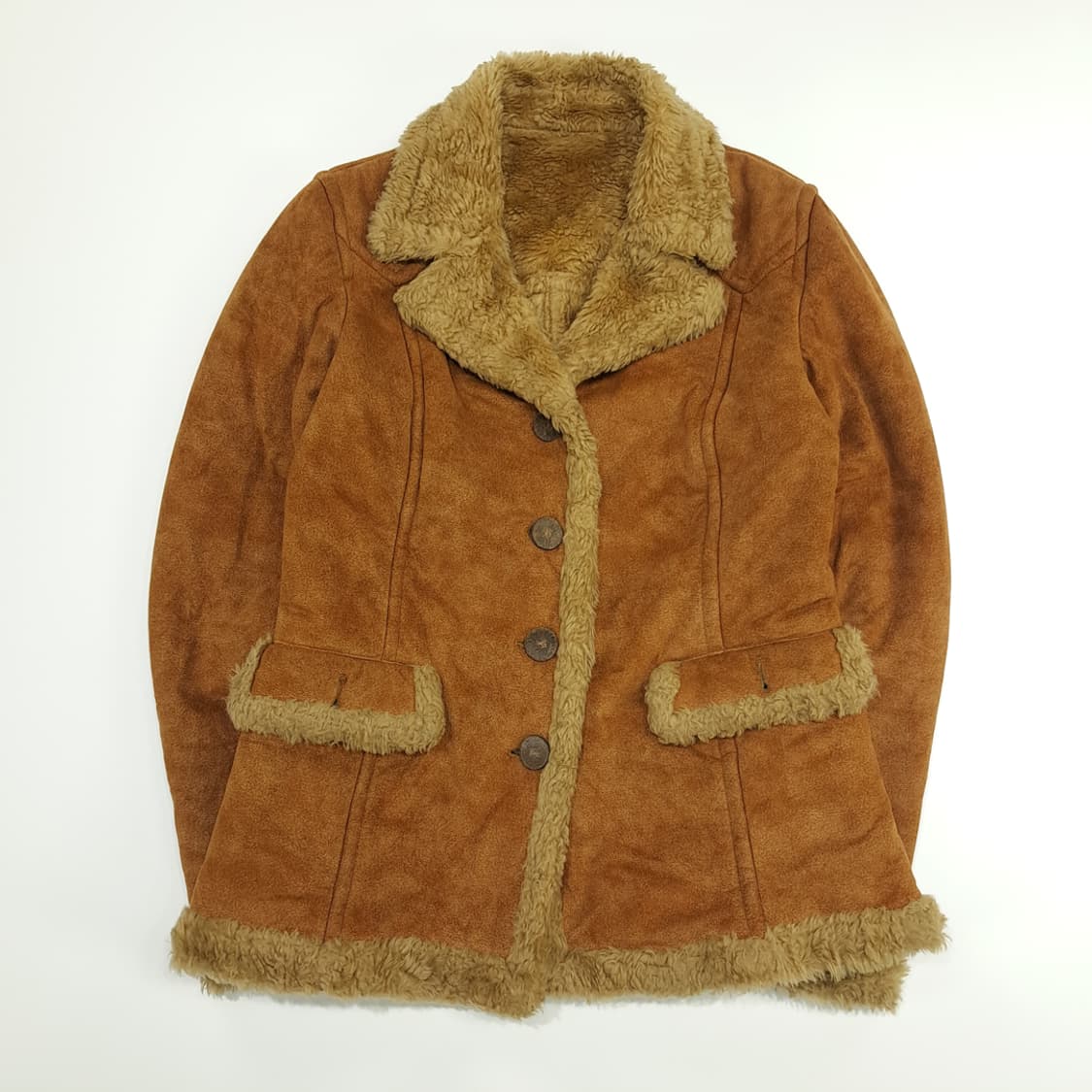 CN757W M 버버리 블루라벨 카멜 시어링 자켓 상품이미지1