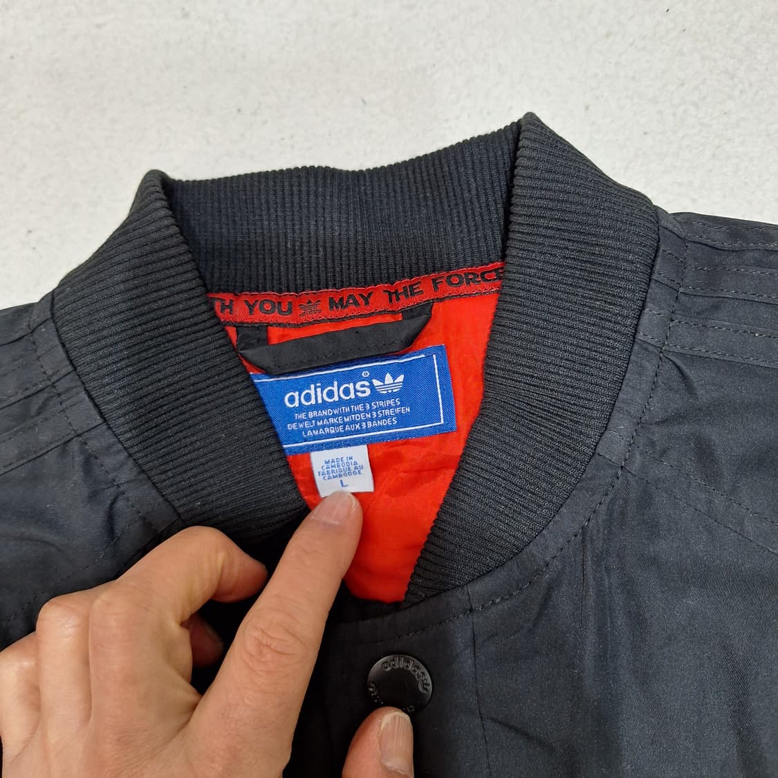 아디다스  스타워즈블루종 점퍼L 상품이미지2