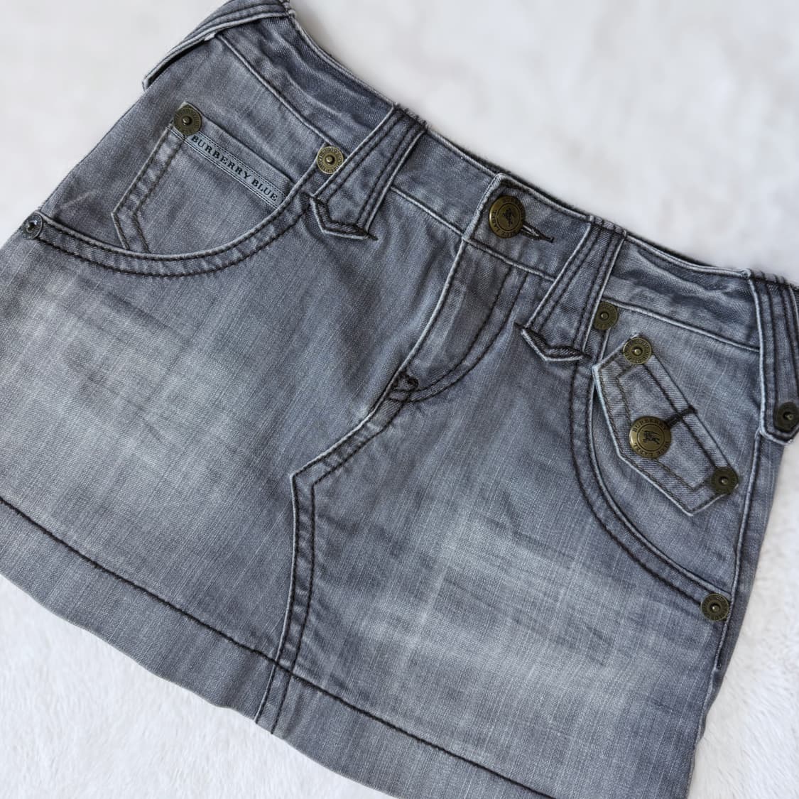 Burberry 버버리 블루라벨 히메갸루 오네갸루 데님 스커트 상품이미지2
