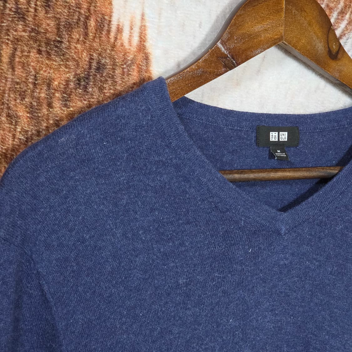 유니클로 네이비 슬림핏 니트 상품이미지2