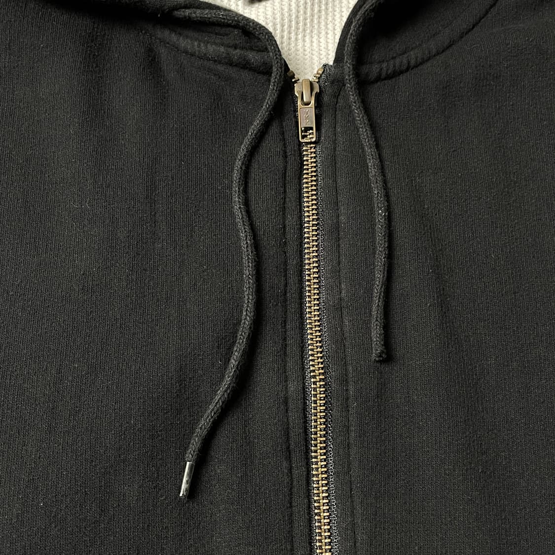 DICKIES 디키즈 빈티지 블랙 와플 안감 후드 집업 A00922 상품이미지3