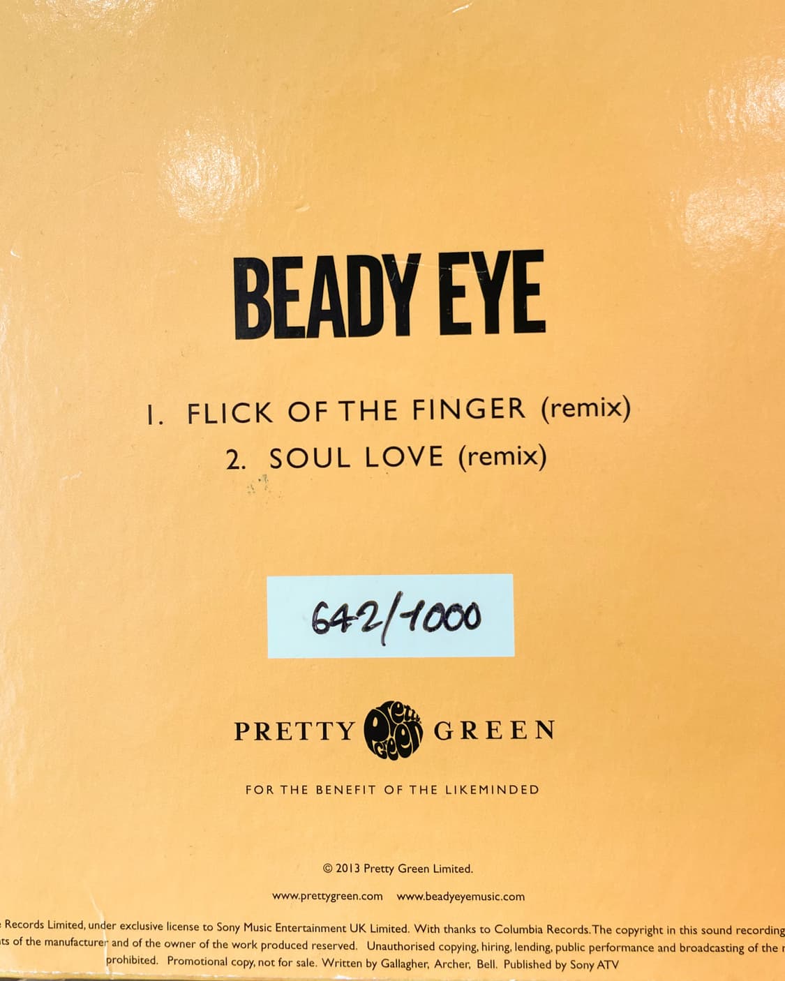 Beady Eye X Pretty Green 상품이미지2