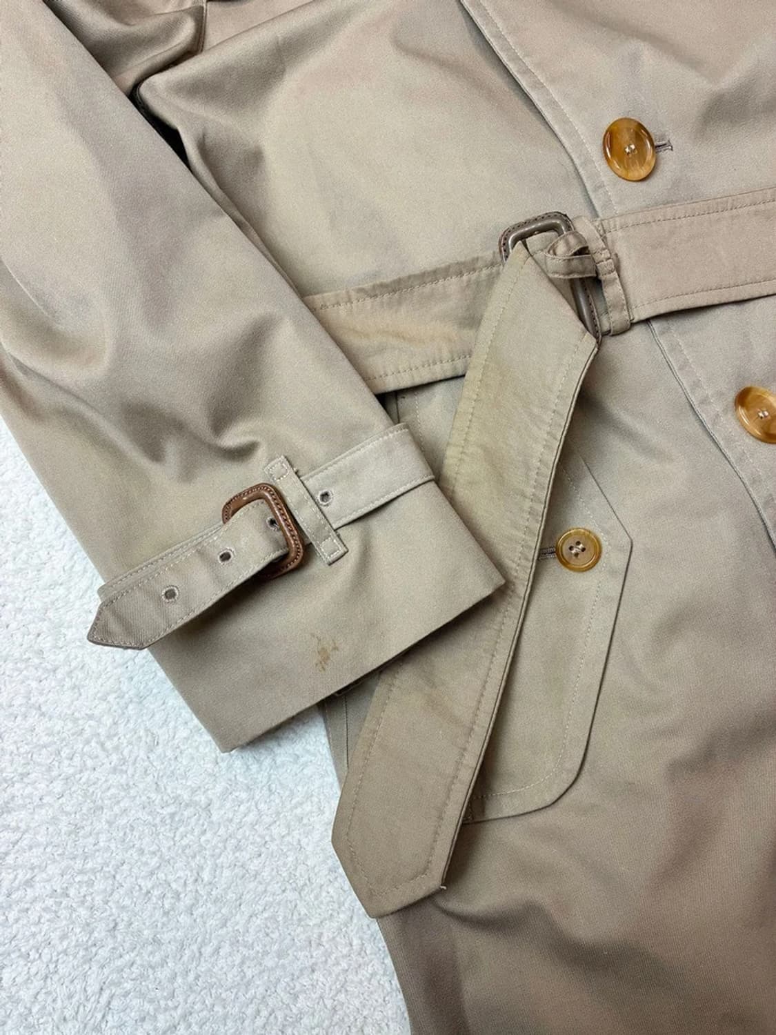 버버리 90's 풀구성 카라 울 라이너 원패널 트렌치 코트 PN5882 상품이미지5