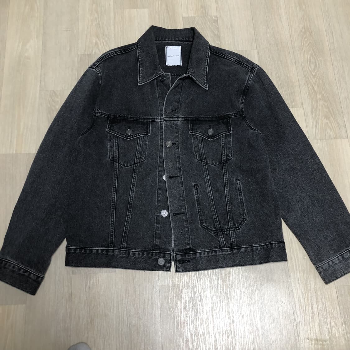 (L) 브랜디드 BRANDED 2001 슬로우 워커 데님 자켓 블랙 자켓 상품이미지1