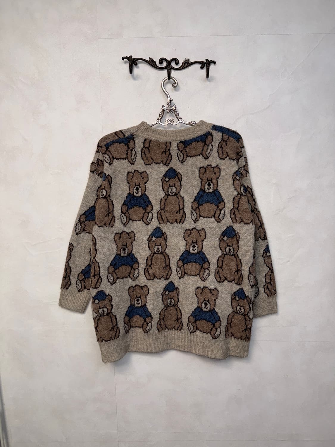 Baby bear pattered loose knit 상품이미지3