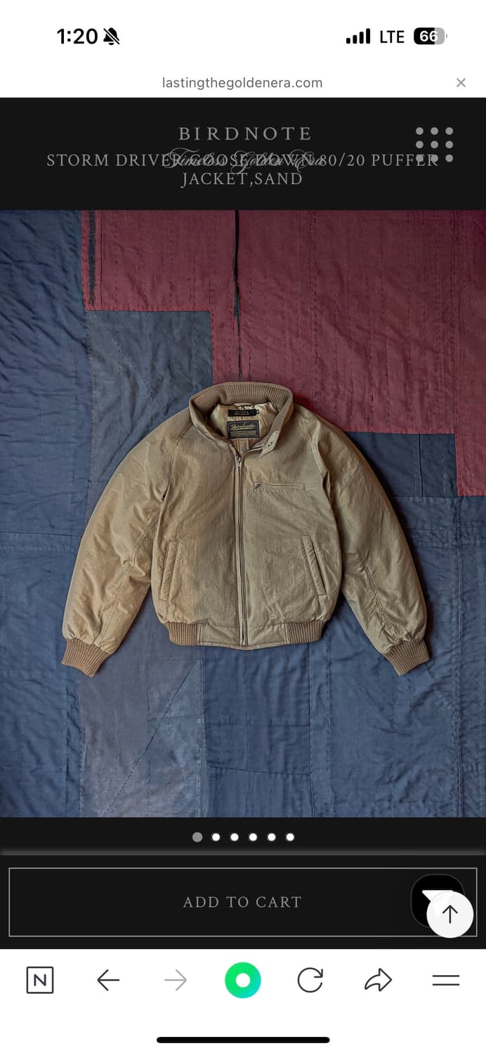 Birdnote storm driver jacket 상품이미지1