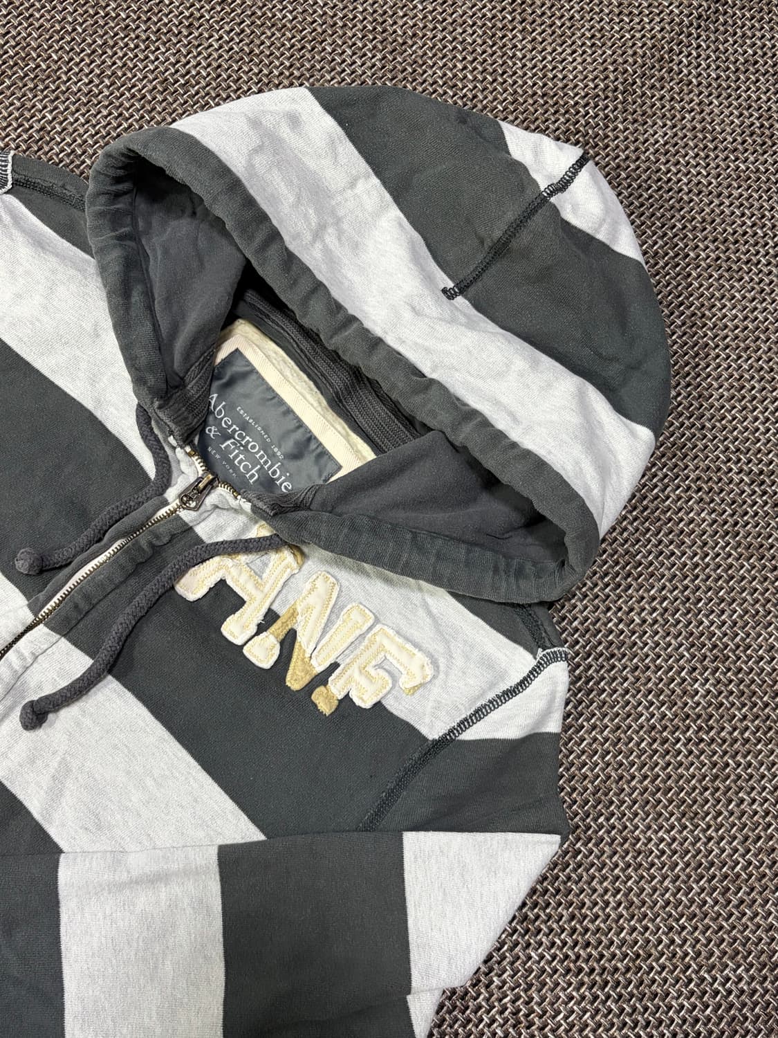 아베크롬비 스트라이프 후드집업 상품이미지1