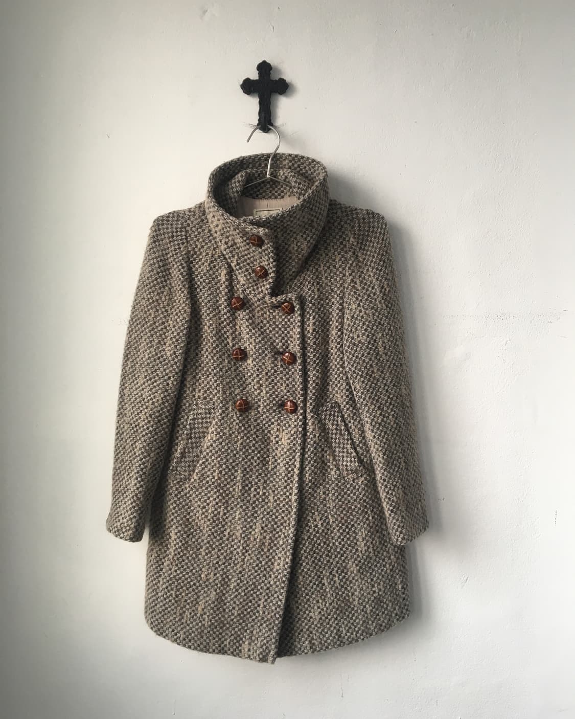 High neck double button coat 상품이미지2